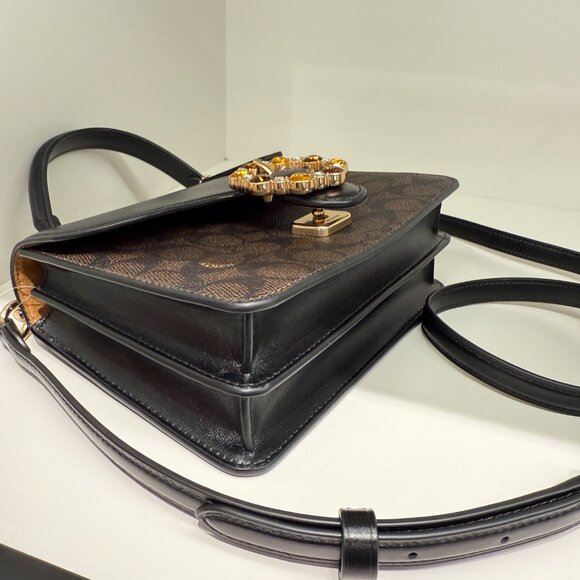 Coach Courtney Top Handle Bag In Signature Canvas CCE22 - Picture 4 of 7